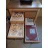 Colonne rangement avec tiroirs de rangement grands tampon et album pour scrapbooking