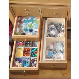 Tiroirs rangement perles