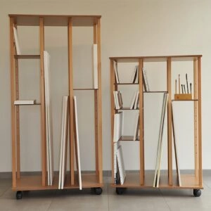 Carrelli di stoccaggio per tele e dipinti