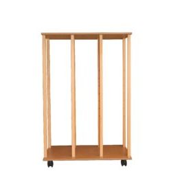 carrello porta dipinti in legno per atelier