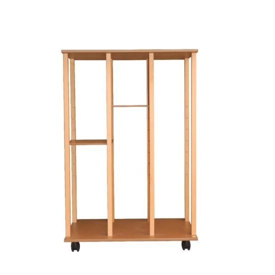 carrello porta tele con ripiani per dipinti con ruote