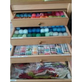 tiroisr de Rangement optimisé bobines couture