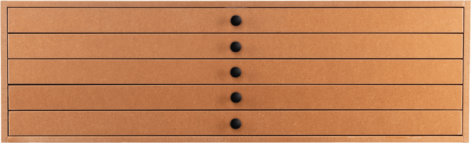 KimDesk Bureau d'étude rangement 4 tiroirs design moderne bois