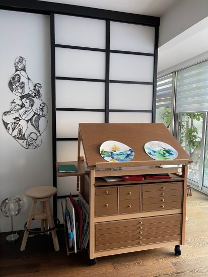 mobili pittura giapponese elisabeth paris